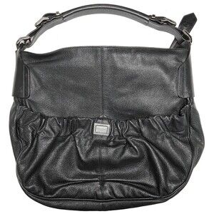 Burberry Black Pebbled Leather Hobo Shoulder Bag Zip Top Italy ITPELFAB12SCA